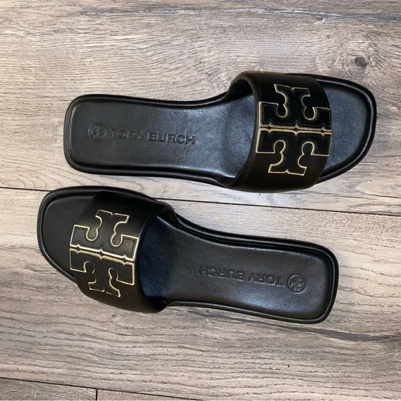 Perfect black/gold Tory Burch flats - Picture 3 of 8